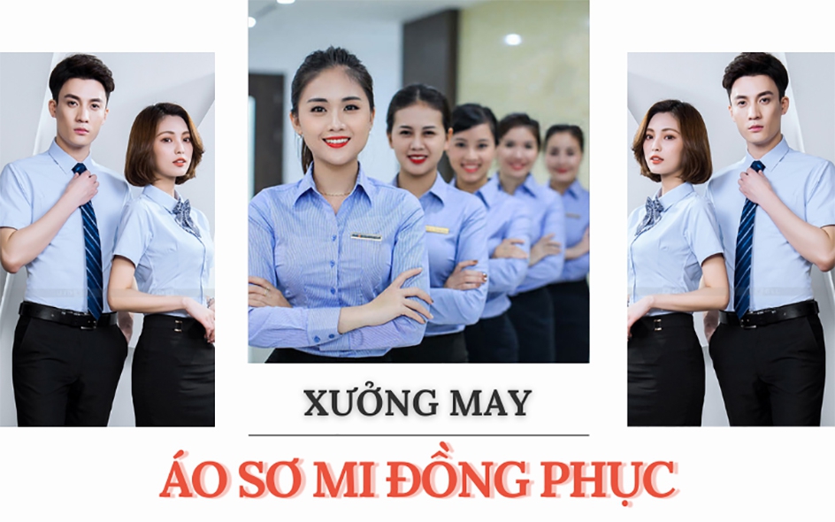 Xưởng may áo sơ mi đồng phục công ty tại Long An