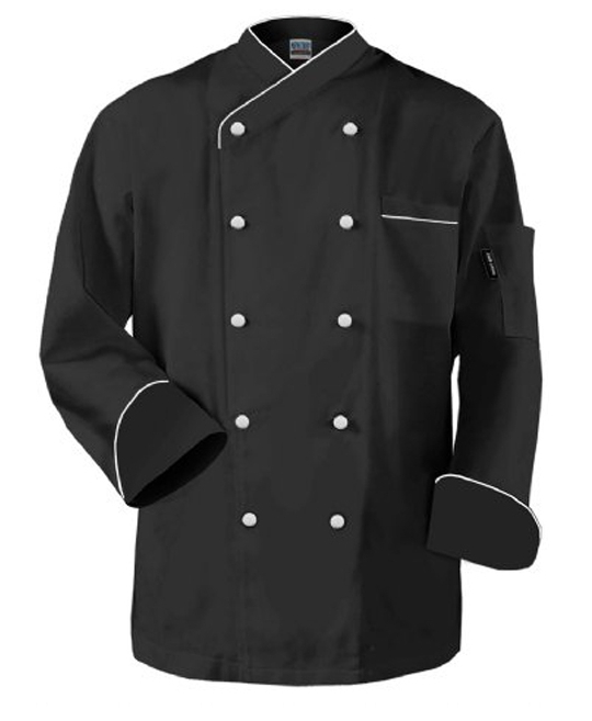 Đồng phục áo bếp kiểu màu đen
