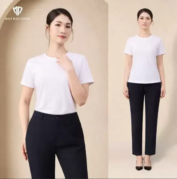 Áo Thun Cổ Tròn May Mặc Medi – Giải Pháp Đồng Phục Đẹp, Giá Xưởng Cho Doanh Nghiệp