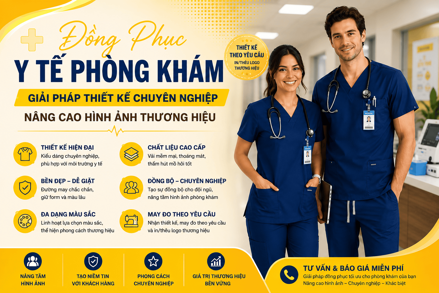 Đồng Phục Y Tế Phòng Khám