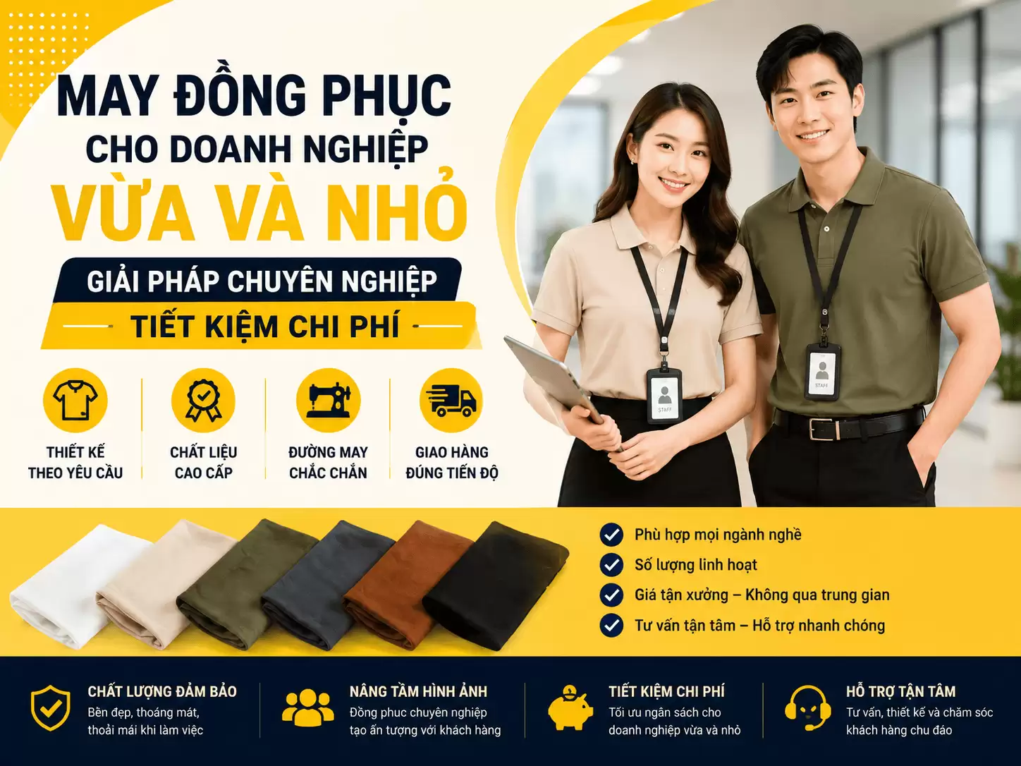 May Đồng Phục Cho Doanh Nghiệp Vừa Và Nhỏ