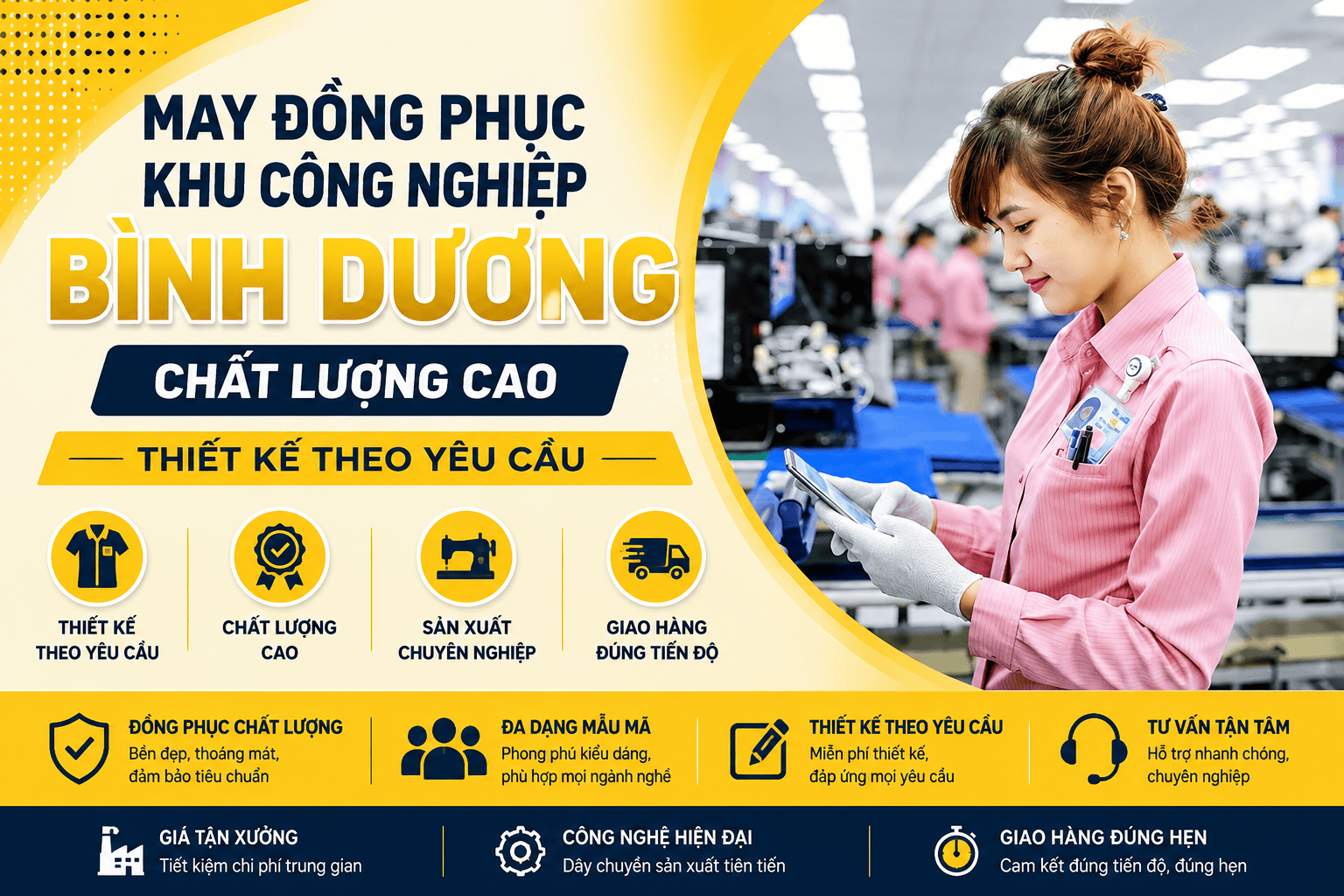 May Đồng Phục Khu Công Nghiệp Bình Dương