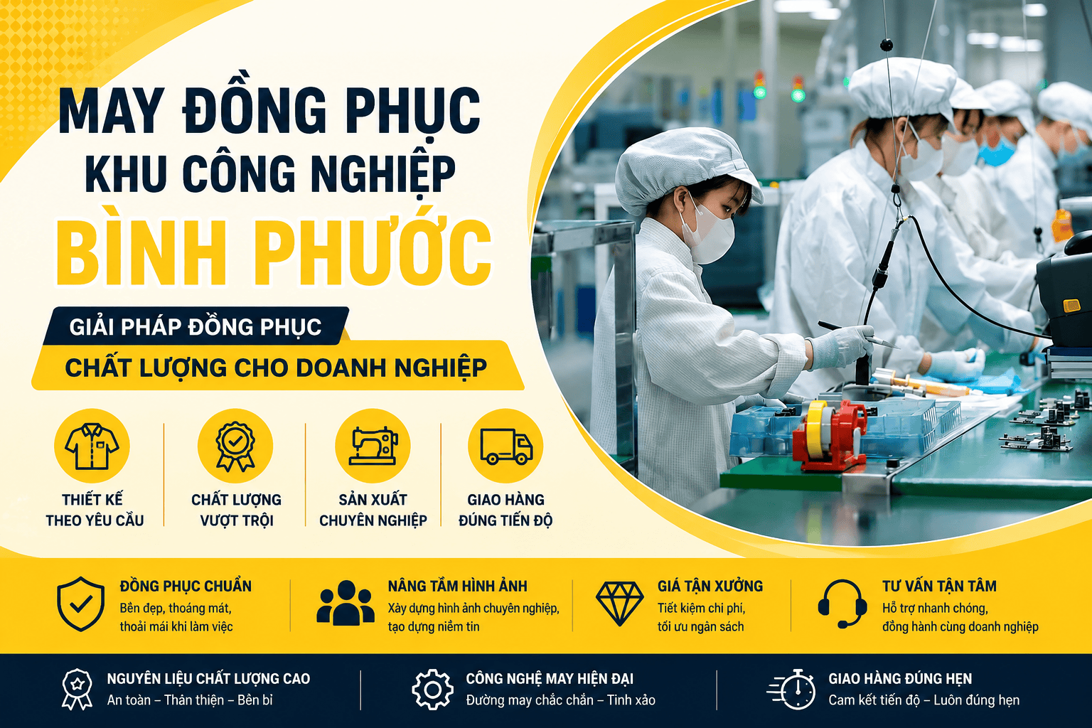 May Đồng Phục Khu Công Nghiệp Bình Phước