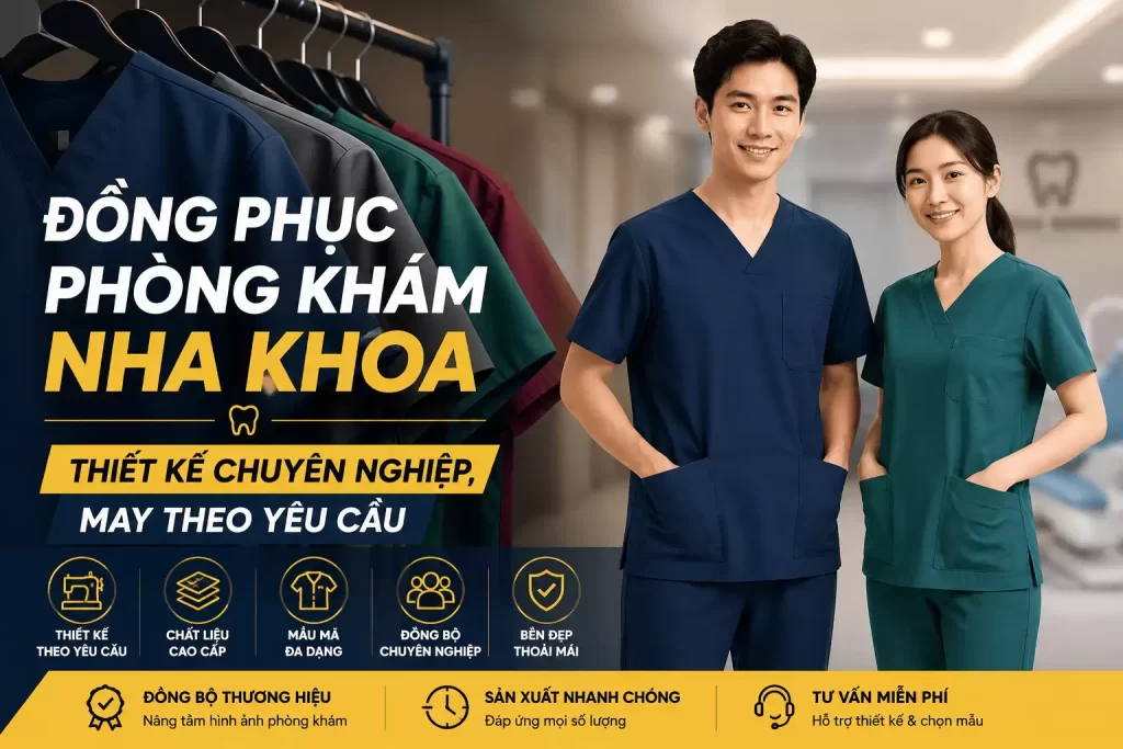 Đồng Phục Phòng Khám Nha Khoa – Thiết Kế Chuyên Nghiệp, May Theo Yêu Cầu 1 Đồng Phục Phòng Khám Nha Khoa